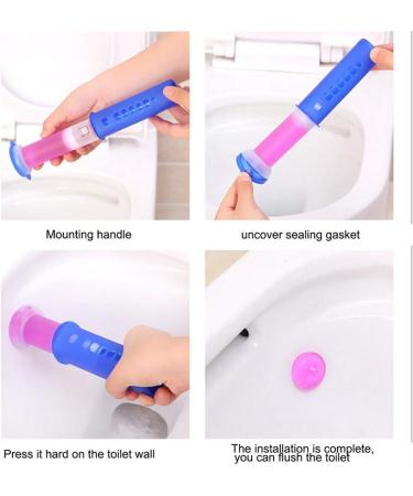 MarryLee Touch-Free Toilet Cleaning Gel Toilet freshener Gel Effective Deodorization decontamination Bleaching (Green) - Buy Online on GoSupps.com