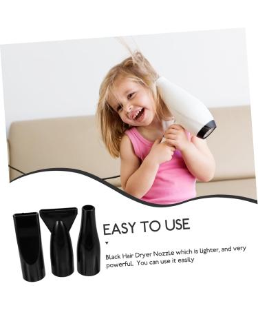 Angoily 15 Pcs Pet Water Blower Hairdryer Diffuser Accessories Hair Styling Nozzle Hair Dryer Front Nozzle Hair Dryer Attachment for Blow Dryer Blow Dryer Nozzle Modeling Abs Round Mouth 12.00X6.10X4.00CMx5pcs Blackx5pcs - Buy Online on GoSupps.com