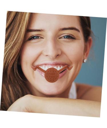 NUOBESTY Lot de 2 Appareils d'Exercice Facial en Silicone Marron pour Correction du Sourire R glage de Force Cr ateur de Fossettes Naturelles Outil d'Entra nement du Sourire pour Usage - Buy Online on GoSupps.com