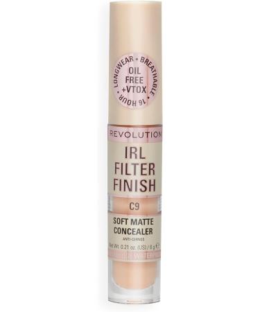 Makeup Revolution IRL Filter Finish Concealer Medium to Full Coverage C9 6g & 10g - Pack of 1 - Buy Online on GoSupps.com