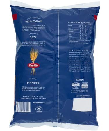  Barilla Barilla Fusilli N.98 Pack of 6 Italian pasta 100% Italian wheat 1 kg + Gourmet Italian Polpa 400 g - Buy Online on GoSupps.com