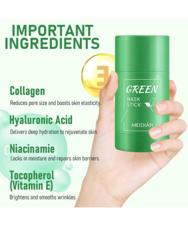  Xynqura Green Tea Mask 2 Pack Iron on Mask Deep Cleansing Deep Cleaning Oil Control Pore Refinement & Moisture Balance Rhino Reduction - Buy Online on GoSupps.com