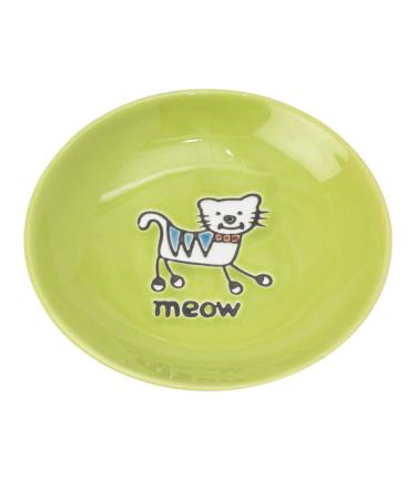 PetRageous Silly Kitty Cat Saucer and Bowl