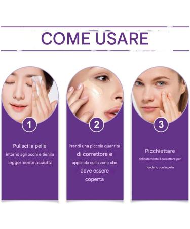  brooksnaji Concealer Stick Blemish Corrector | Full Coverage Concealer 4 on 1 Waterproof | Natural Finish 10ml CC Cream Cosmetics for Skin Types - Buy Online on GoSupps.com