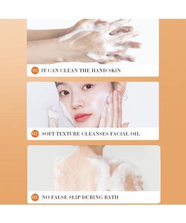  LINGJIONG organic turmeric soap for women natural soap face and body soap for dark spots hyperpigmentation smooth skin cleanses natural handmade - Buy Online on GoSupps.com