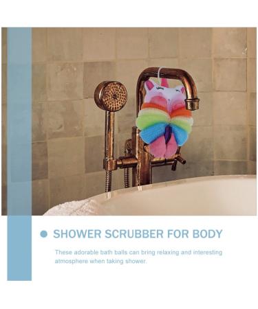 Lurrose Baby Registry Loofah Sponge Set for Kids - Cartoon Bath Sponges for Children Shower and Exfoliating, Baby Girl Newborn Essentials - 2 Pcs - Buy Online on GoSupps.com