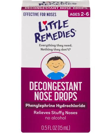 Little Remedies - Decongestant Nose Drops for Noses - 0.5 oz