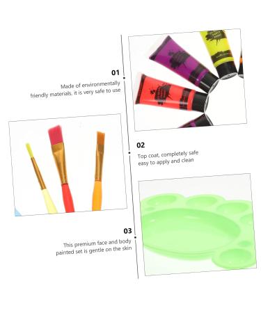 Glow in the Dark Face Paint Sets for Masquerade & Body Art | Neon Fluorescent Makeup - Buy Online on GoSupps.com