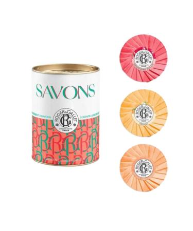 ROGER & GALLET Roger & Gallet Assortment 3 Soaps 100g Red Ginger Neroli Carnation Mignardise