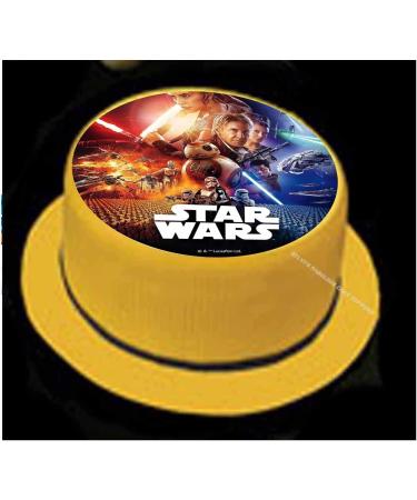 Star Wars Birthday Cakes topper Edible Wafer paper - Icing Sugar Decoration 7 5 in - Buy Online on GoSupps.com