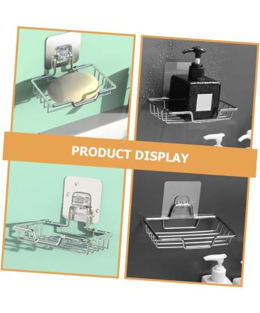 Amosfun 5pcs Stainless Steel Soap Holder Soap Holder for Shower Wall Soap Rack Stainless Steel Soap Wall-mount Holder Soap Bar Sink Drain Self-draining Soap Boxes Soap Dish Holder Square - Buy Online on GoSupps.com