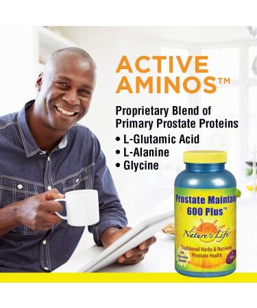 Nature's Life Prostate Maintain 600 - 250 Vegetarian Capsules for Optimal Health - Buy Online on GoSupps.com