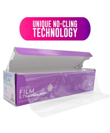 Colortrak Professional Cling-Free Hair Coloring Film - 500 Ft Roll for Balayage & Freehand Painting - Transparent Heat Retaining Perforated Every 6 Inches - Buy Online on GoSupps.com