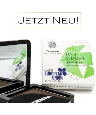 Fidentia Hair Shader | 100% natural Hairline Powder | Root Touch Up - 12g (Medium Brown) - Buy Online on GoSupps.com