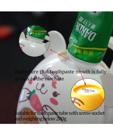 Cisixin Automatic Baby Toothbrush Dispenser - Hands-Free Kids Toothpaste Dispenser (Tiger) | Cute Cartoon Toothpaste Squeezer for Easy Oral Care - Buy Online on GoSupps.com