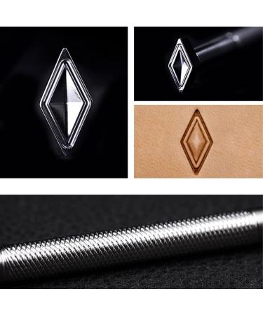 Singring 3D Geometric Diamond Leather Stamping Tools - Set of 3 (S+M+L) | 304 Stainless Steel DIY Leathercraft Carving Stamps - Buy Online on GoSupps.com