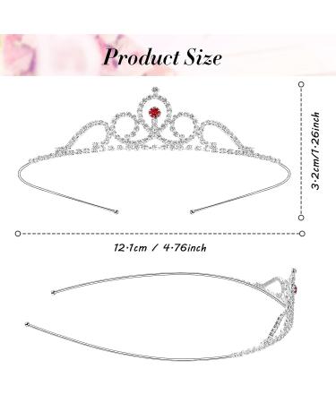 Hicarer 20 Pieces Silver Crystal Rhinestone Crown Headband for Girls - Perfect for Birthday, Prom, Pageant & Wedding - Buy Online on GoSupps.com