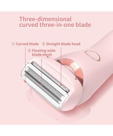 Elorixa Shaver Livora Electric Razor Livora Razor 2 in 1 Hair Trimmer Women Ipx7 Waterproof Wet & Dry Use Shaver with Digital Display for Armpit Leg (Blue) - Buy Online on GoSupps.com