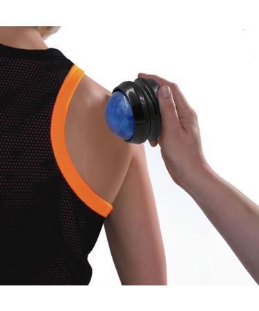 ZONGS Manual Back Roller Massager for Sore Muscle & Joint Pain Relief - Self Massage Therapy Tool for Full Body Relaxation - Blue - Buy Online on GoSupps.com