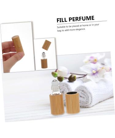 Buy 1pc Red Roller Ball Essential Oil Bottle - Empty Wood Roll-on Perfume Bottle for Diffuser & Sample 5x2x2CM - International Shipping Available - Buy Online on GoSupps.com