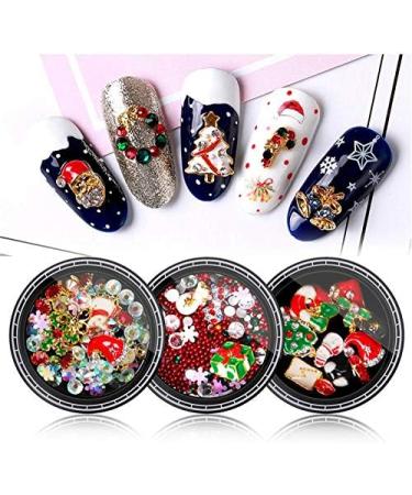 Dwqnvf Nail Colorful Nail Christmas Rhinestone Series 3D Manicure Nail Art Decor DIY Rivet Studs Pearl Jewelry SD-01 - Buy Online on GoSupps.com