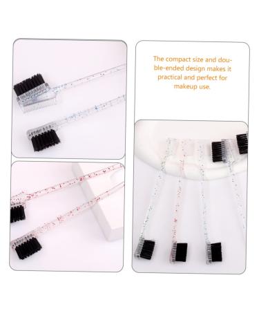 FRCOLOR 60 Pcs Double Ended Eyebrow and Lash Brush Set - Premium Eyebrow Comb Teasing Comb & Hair Edge Brush for Perfect Makeup - International Shipping Available - Buy Online on GoSupps.com