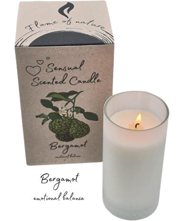 Buy Flame of Nature Sensual Fragrance Candle - Soy Wax & Natural Bergamot | Aromatherapy & Wellness - Buy Online on GoSupps.com