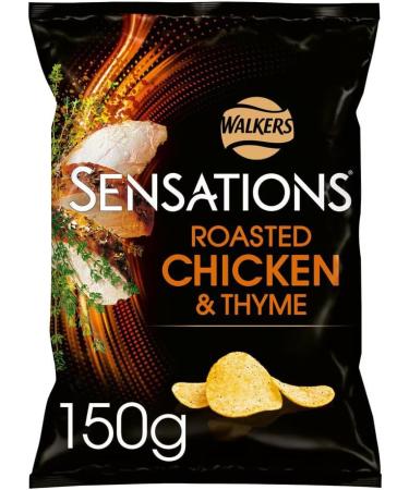 4X Walkers Sensations Thai Sweet Chilli Crisps & 2X Sensations Roast Chicken & Thyme Thick Cut Premium Potato Crisps Sharing Bag (Total: 6x150g) Boxed Treatz - Buy Online on GoSupps.com