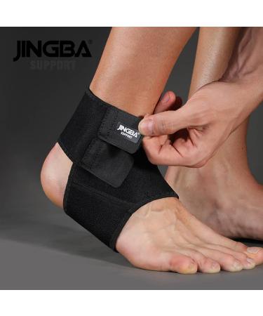 JINGBA Ankle Brace: Adjustable Athletics Tendon Wrap for Men & Women - One Size Fits All | Ankle Sleeve for Plantar Fasciitis & Achilles Support - Buy Online on GoSupps.com