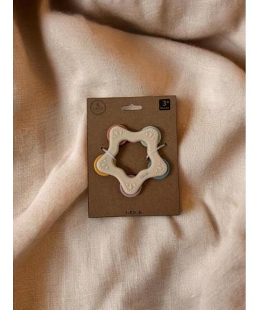 Star bite ring color beige