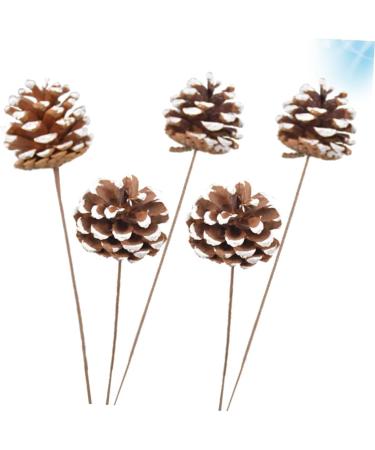 TEHAUX 10 Pcs Floral Flower Bouquet Artificial Pine Cone Bouquet Artificial Plants Diy Crafting Pinecones Branches Pinecones with Pine Floral Picks Mini Wreath Ornament Vase Autumn Bamboo As Shownx2pcs 50X5cmx2pcs - Buy Online on GoSupps.com