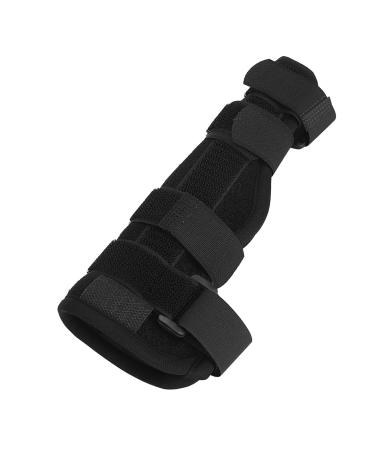 2 Finger Splint Built in Aluminum Plate Finger Splint Brace Black Sweat Absorbent Adjustable Comfortable Versatile for Pinky Finger (L) L L