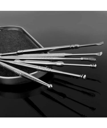 Stainless Steel Ear Cleaning Kit - Safe Earwax Removal Tool Set (6 Pcs) for Adults & Kids - Buy Online on GoSupps.com