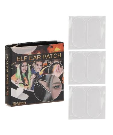 YEmirth 6pcs Cosmetic Ear Tapes Waterproof Sweatproof Concealed Clear Transparent Cosmetic Ear Corrector Sticker