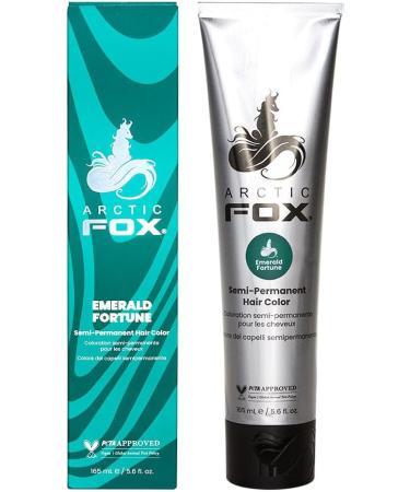 ARCTIC FOX 100% Vegan & Cruelty Free Vibrant Semi Permanent Hair Colour Dye - Emerald Fortune 165 ml e - Buy Online on GoSupps.com