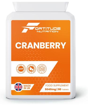 High Strength Cranberry Tablets 5000mg | Cystitis Relief & Bladder Health Supplement | 90 Tablets for Women & Men - Buy Online on GoSupps.com