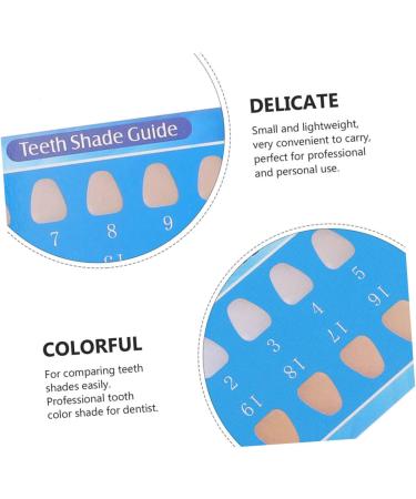 HomsfoU 90 Pcs Tooth Color Guide - Teeth Whitening Shade Chart for Oral Care & Dental Use - Buy Online on GoSupps.com