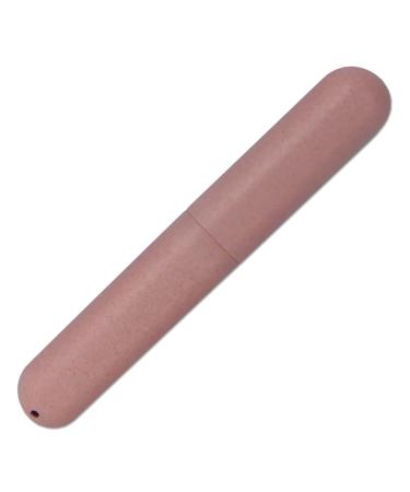 Dental Aesthetics Eco Wheat Straw Toothbrush Travel Case x 1 (Pink)