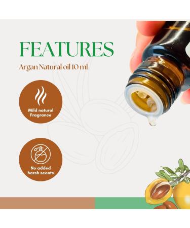 Roots & Above Argan Essential Oil 0.34 fl oz/10 ml Pure Natural Cold Pressed Oils for Face Skin Care Nails Hair Conditioner Shampoo Lotions Soap Making Soothing & Moisturizing DIY use Argan Oil - Buy Online on GoSupps.com