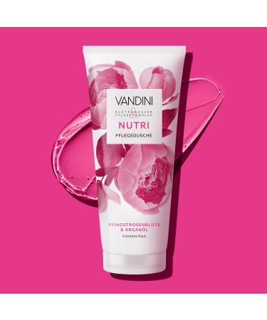  VANDINI VANDINI Nutri Care Shower for Women 200ml with Peony Flower and Argan Oil - Shower Gel for Dry Skin - Vegan Paraben and Silicone Free Dermatologically Tested - Buy Online on GoSupps.com