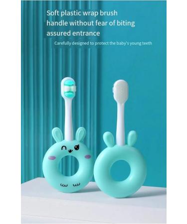 1-2-3 Years Children Toothbrush | Kids Toothbrush | Soft Bristles Round Handle BPA Free | 1-3 Years Old Toodler Toothbrush Cute Baby Toothbrush Teethers Brush Silicone Infant Toothbrush (Yellow) - Buy Online on GoSupps.com