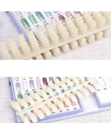 Professional Nail Color Swatches Nail Practice Card Design Board Gel Polish Color Sample Display Book Chart Nail Art Manicure Practice - Buy Online on GoSupps.com