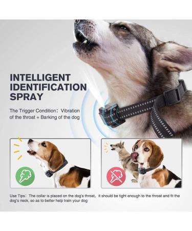 Anti Bark Collar for Dogs Citronella Dog Bark Collar to Stop Barking Rechargeable Anti Barking Dog Collars with 2 Straps Stop Dog Barking Collar No Bark Collar Safe for Small Medium Large Dogs Black - Buy Online on GoSupps.com