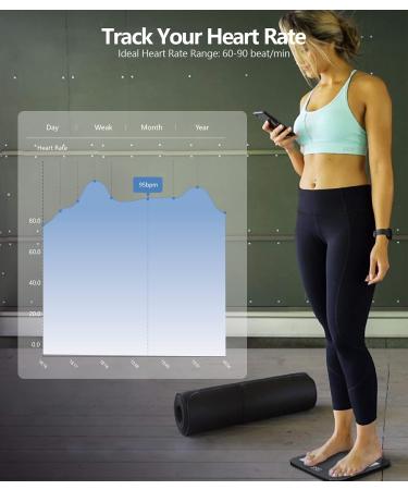 WeGuard Digital Bathroom Wireless Smart BMI Body Composition Analyzer - Syncs 15 Data Points with Fitness Apps (Black) - Buy Online on GoSupps.com