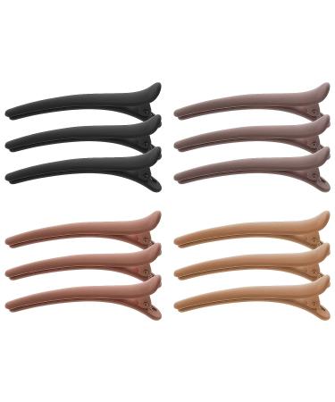 Lusofie 12 Pcs Non-Slip Duck Billed Hair Clips - Hair Styling Accessories for Women and Girls - Buy Online on GoSupps.com