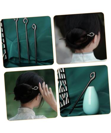 Beavorty Ebony Hairpin Bun Hair Clip Chignon Hair Pin Women Headdress Chopsticks Tiara Hair Clips Girl Hair Chopstick Antler Hair Stick Vintage Antlers Xiangyun Decorate Girl Child Headgear - Buy Online on GoSupps.com
