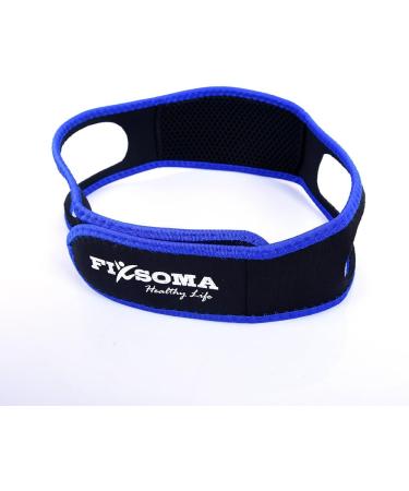 Fixsoma Anti Snoring Chin Strap with Adjustable Jaw Support - Snoring Solution for Men, Women & Kids - Includes Silk Eye Mask & Nasal Strips - Buy Online on GoSupps.com