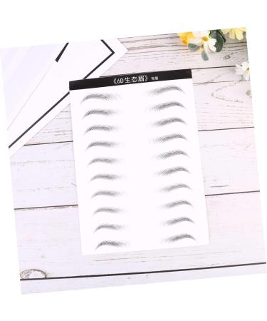 Mikinona 2 Sheets Black Stickers 4d Imitation Eyebrow Tattoos Brow Tatoo Transfer Stickers 3d Tool Artificial - Buy Online on GoSupps.com