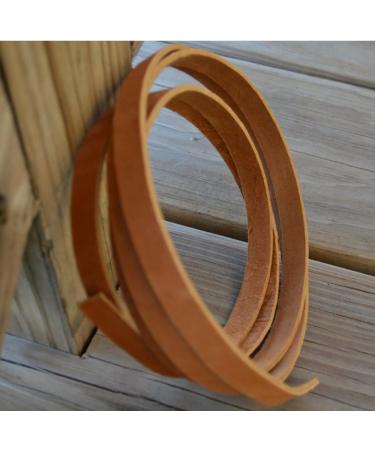 Genuine Top-Grain Leather Strap | 72 x 0.5 | DIY Arts & Crafts - Tan Leather Strip for Clothing, Jewelry & Wrapping - Buy Online on GoSupps.com