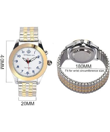 QINGQIAN English Talking Watch for Elderly & Visually Impaired Men | Men's Style - Buy Online on GoSupps.com